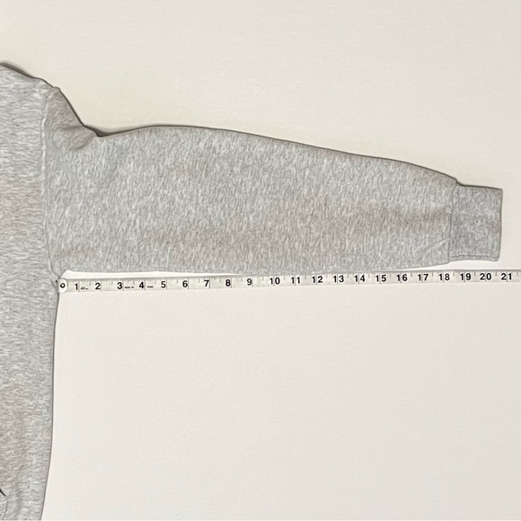 Chill The F*CK Out Hoodie Sweatshirt Heather Gray Small Namaste Yoga Sloth Lotus - Picture 10 of 11